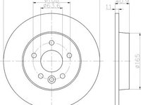 Disc frana VOLVO V40 hatchback - HELLA PAGID 8DD 355 119-501