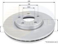 Disc frana VOLVO V50 (MW) (2004 - 2016) COMLINE ADC1912V piesa NOUA