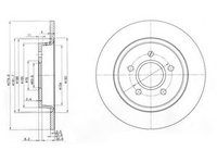 Disc frana VOLVO V50 (MW) (2004 - 2020) DELPHI BG3897C