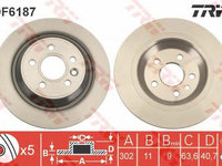 Disc frana VOLVO V60 TRW DF6187 PieseDeTop