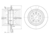 Disc frana VOLVO V70 I LV DELPHI BG3515C