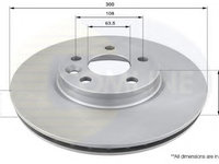 Disc frana VOLVO V70 III (BW) (2007 - 2016) COMLINE ADC1237V