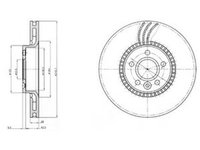 Disc frana VOLVO V70 III BW DELPHI BG3784