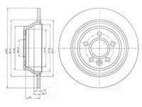 Disc frana VOLVO V70 III BW DELPHI BG4238