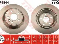 Disc frana VOLVO V70 III BW TRW DF4844