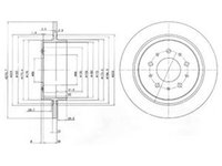 Disc frana VOLVO V90 combi DELPHI BG3502