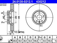 Disc frana VOLVO XC60 ATE 24.0130-0212.1