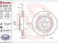 Disc frana VOLVO XC60 BREMBO 09B02610