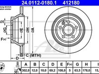 Disc frana VOLVO XC70 II ATE 24011201801