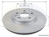 Disc frana VOLVO XC70 II COMLINE ADC1237V