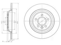 Disc frana VOLVO XC70 II DELPHI BG4239C