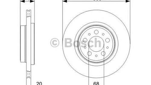 Disc frana VOLVO XC70 II - OEM - BOSCH: 09864