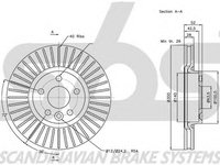 Disc frana VOLVO XC70 II sbs 1815312573