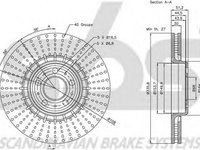 Disc frana VOLVO XC90 I sbs 1815344853