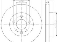 Disc frana VW AMAROK (2H_, S1B) - MINTEX MDC2243