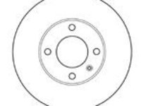 Disc frana VW ATLANTIC I (16), AUDI FOX (80, 82, B1), AUDI 4000 (81, 85, B2) - MAPCO 15768