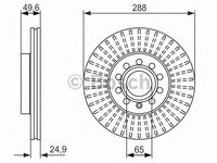 Disc frana VW BEETLE (5C1) (2011 - 2020) BOSCH 0 986 479 939