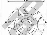 Disc frana VW BORA 1J2 METZGER X24691