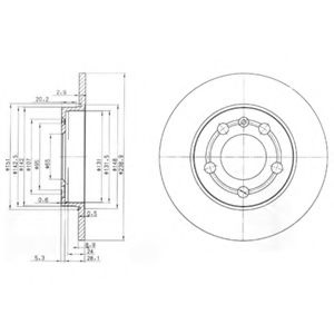 Disc frana VW BORA Combi (1J6) (1999 - 2005) DELPH