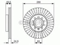 Disc frana VW CADDY ALLTRACK caroserie SAA US BOSCH 0986479939