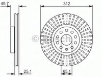 Disc frana VW CADDY ALLTRACK combi (Saab) (US) (2015 - 2020) BOSCH 0 986 479 932