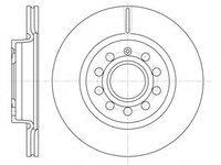 Disc frana VW CADDY III caroserie 2KA 2KH 2CA 2CH ROADHOUSE 6647.1