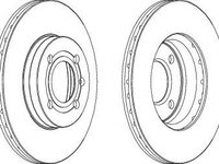 Disc frana VW CADDY Mk II (9K9A) (1995 - 2004) FERODO DDF207