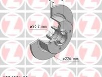 Disc frana VW CAROCHA, VW KARMANN GHIA cupe (14, 34), VW 1500,1600 (31) - ZIMMERMANN 600.1094.00