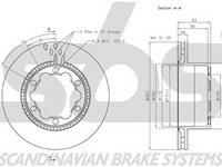 Disc frana VW CRAFTER 30-35 bus 2E sbs 18153147124