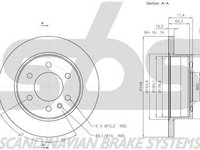 Disc frana VW CRAFTER 30-50 caroserie 2E sbs 18153147122
