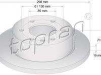 Disc frana VW CRAFTER 30-50 caroserie 2E TOPRAN 111654