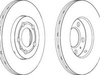 Disc frana VW FOX (5Z1, 5Z3) (2003 - 2016) FERODO DDF927