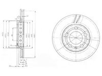 Disc frana VW FOX 5Z1 5Z3 DELPHI BG3695