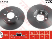 Disc frana VW GOLF 1 (17) (1974 - 1985) QWP WBD134