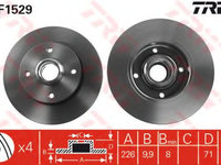 Disc frana VW GOLF 1 (17) (1974 - 1985) QWP WBD160