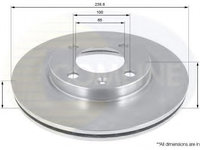 Disc frana VW GOLF 1 Cabriolet (155) (1979 - 1993) COMLINE ADC1404V