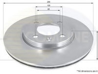 Disc frana VW GOLF 3 Cabriolet (1E7) (1993 - 1998) COMLINE ADC1410V