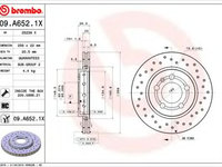 Disc frana VW GOLF 4 Variant (1J5) (1999 - 2006) BREMBO 09.A652.1X