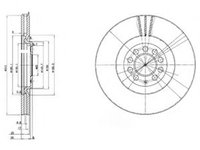 Disc frana VW GOLF 4 Variant (1J5) (1999 - 2006) DELPHI BG3528