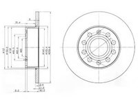 Disc frana VW GOLF 5 Variant (1K5) (2007 - 2009) DELPHI BG3890