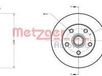 Disc frana VW GOLF III (1H1) (1991 - 1998) METZGER 6110232 piesa NOUA