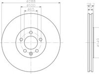 Disc frana VW GOLF III (1H1) (1991 - 1998) TEXTAR 92072800 piesa NOUA