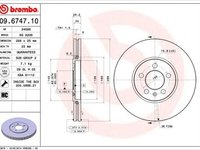 Disc frana VW GOLF III 1H1 BREMBO 09674710