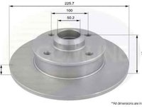 Disc frana VW GOLF III Cabriolet 1E7 COMLINE ADC1416