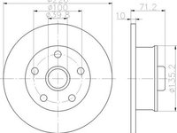 Disc frana VW GOLF III Variant 1H5 TEXTAR 92153800