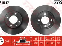 Disc frana VW GOLF III Variant 1H5 TRW DF1517