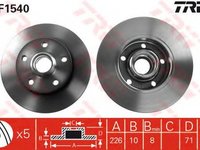 Disc frana VW GOLF III Variant 1H5 TRW DF1540