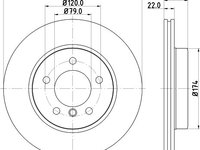 Disc frana VW GOLF V (1K1) (2003 - 2009) KRIEGER 0950004115 piesa NOUA