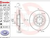 Disc frana VW GOLF V 1K1 BREMBO 09916711