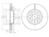 Disc frana VW GOLF V 1K1 DELPHI BG3953C